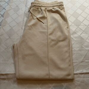 Women’s Cream Pants with elastic waist XXL